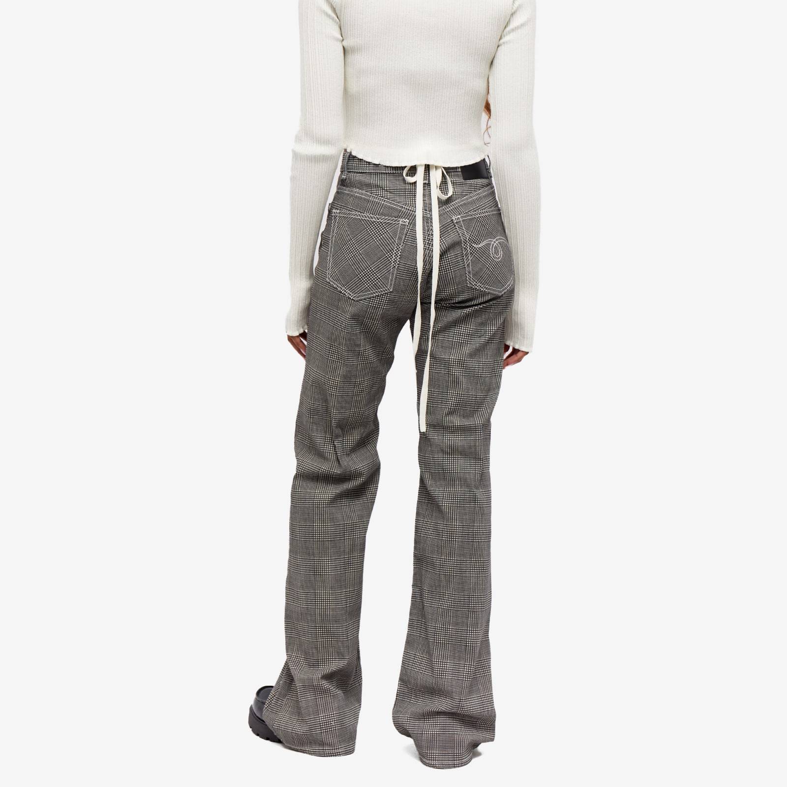 R13 Plaid Jeans In Black