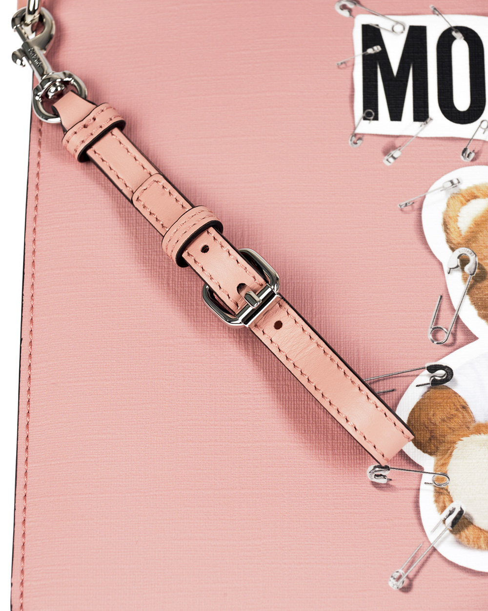 Moschino Logo Handbag In Nude