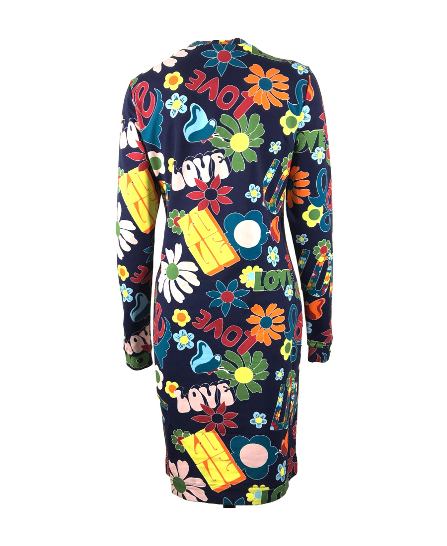 Moschino Logo Dress In Black