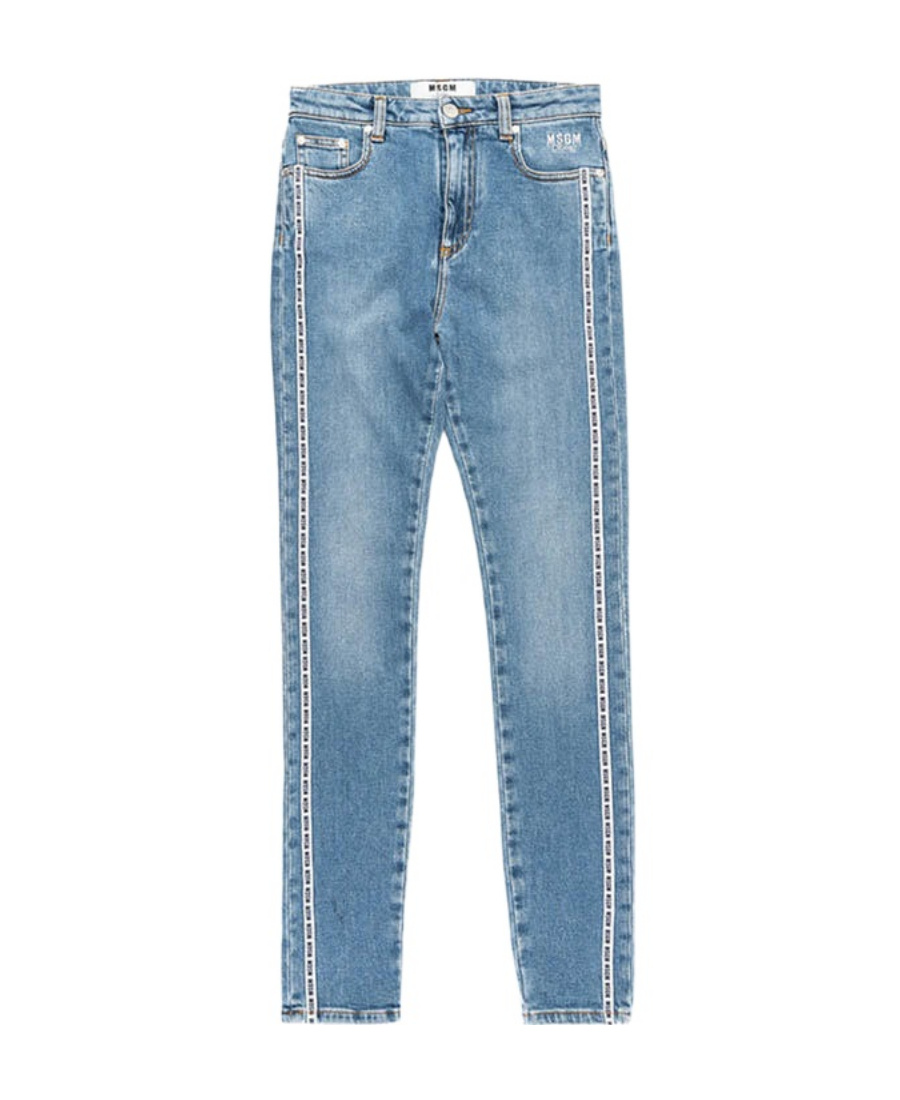 Msgm Straight Jeans In Blue