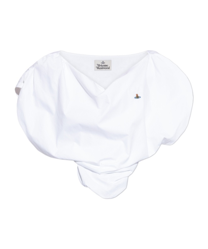 Shop Vivienne Westwood Asymmetrical Top In White
