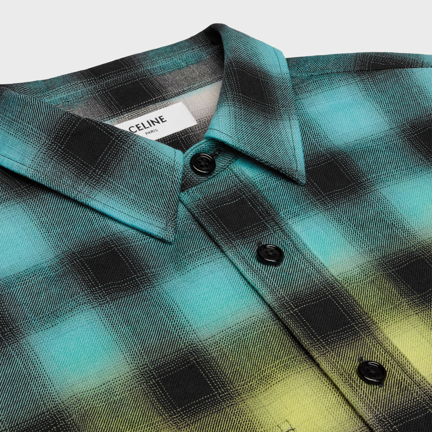 Celine Long-sleeved Shirt In Multicolor