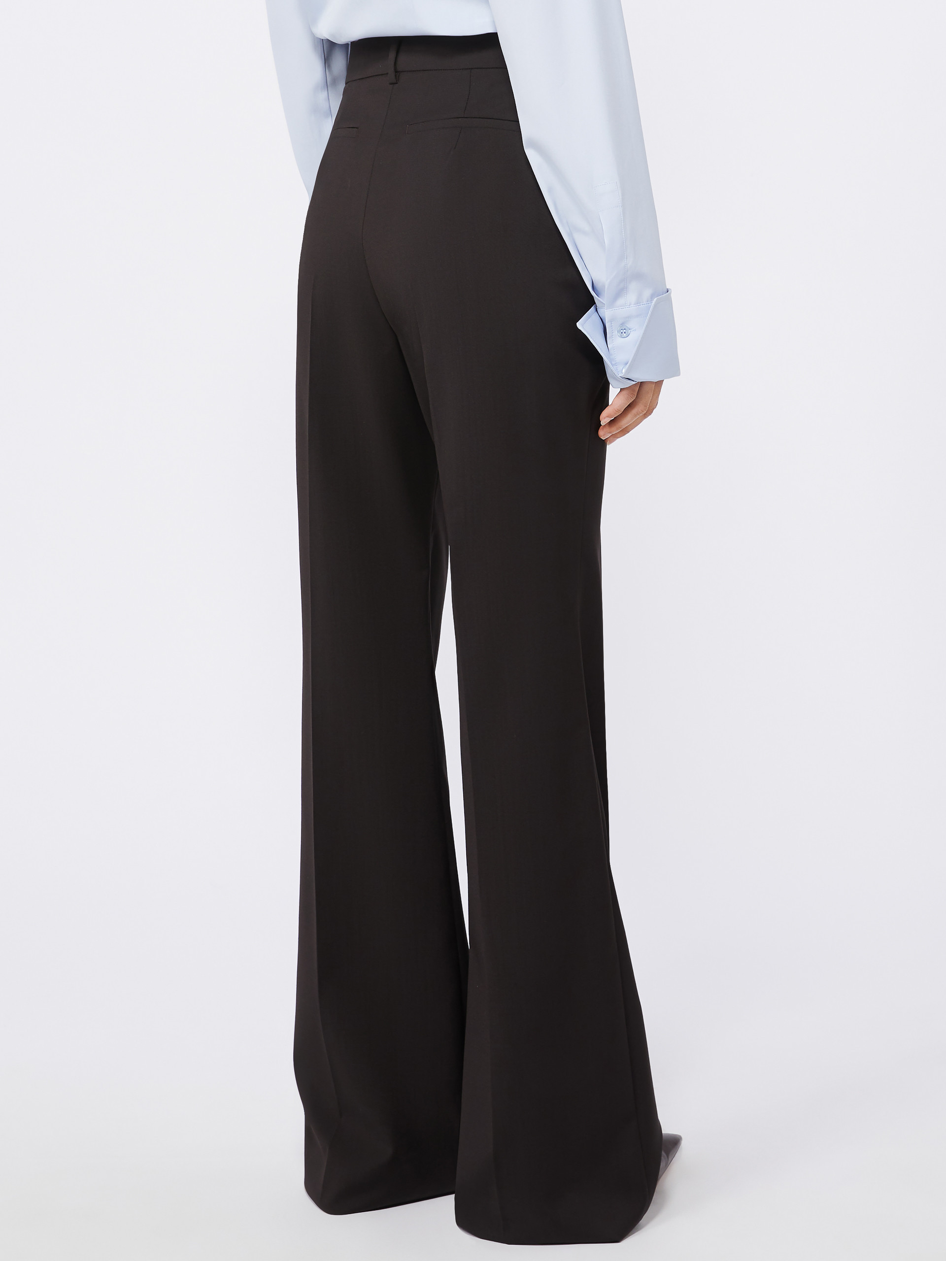 Sportmax Flared Stretch Wool Trousers
