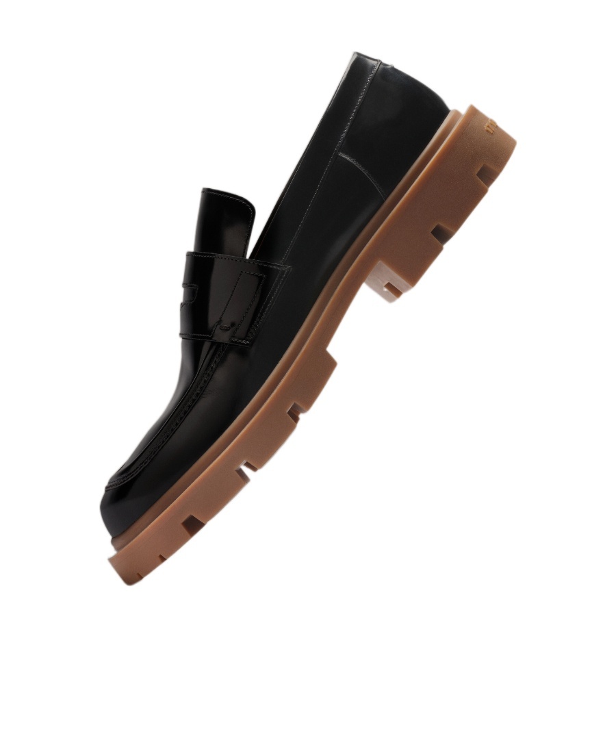 Maison Margiela Ivy Leather Loafers In Black