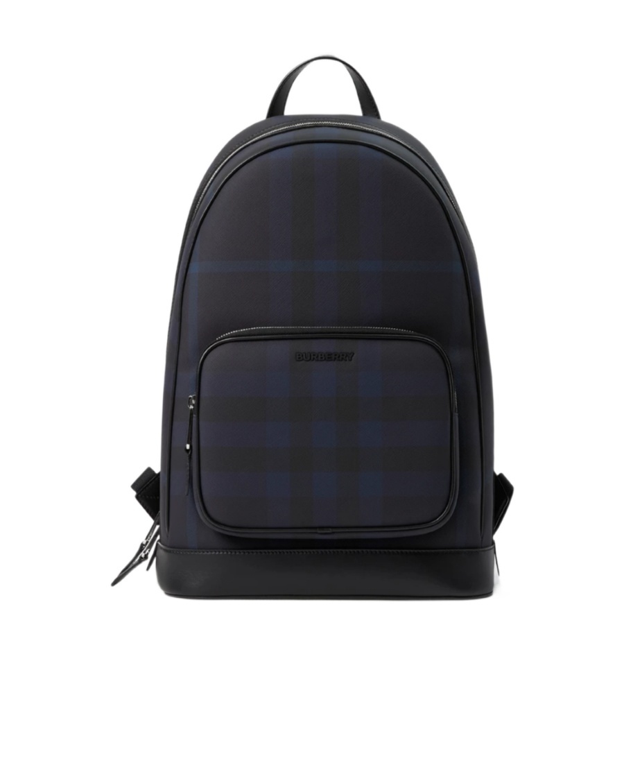Burberry Rocco Check-print Backpack In Blue