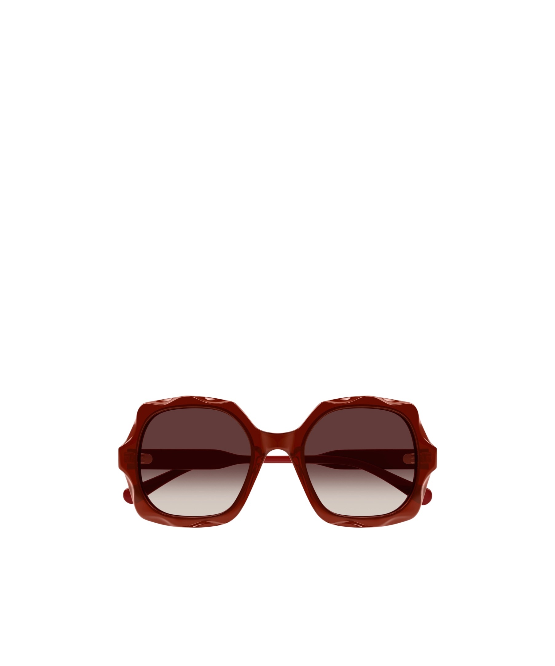 Chloé Womens Ch0226s Square-frame Acetate Sunglasses Purple In Red