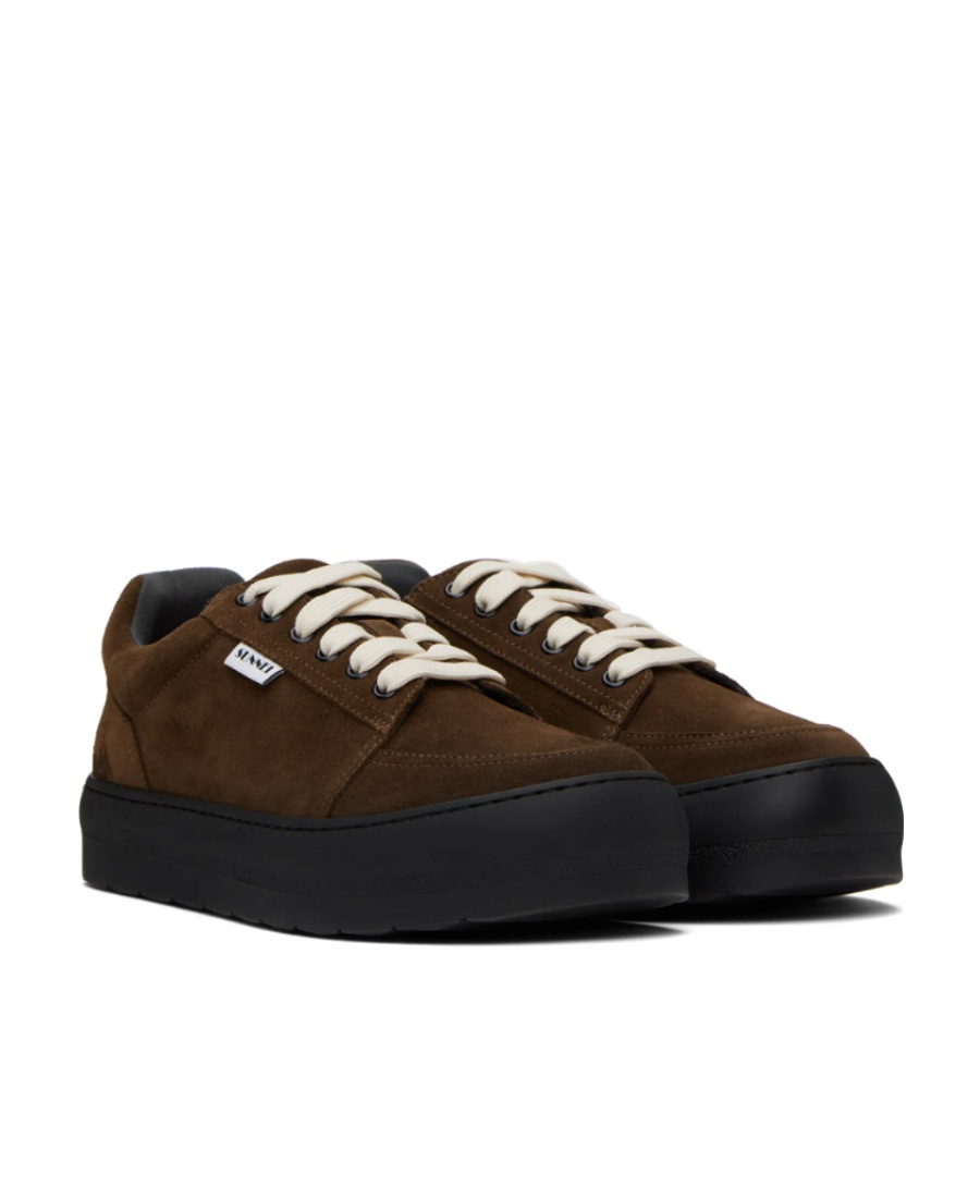 Sunnei Brown Dreamy Sneakers In Black