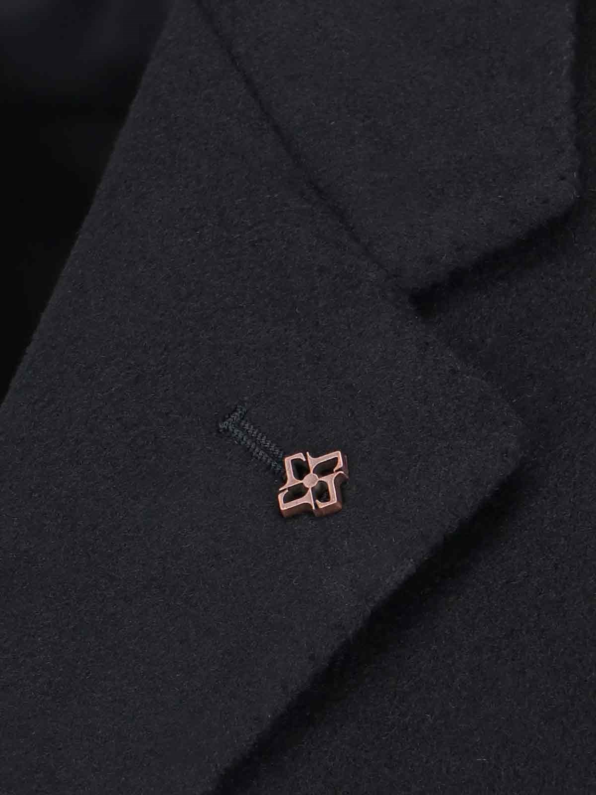 Tagliatore Single-breasted Coat In Black