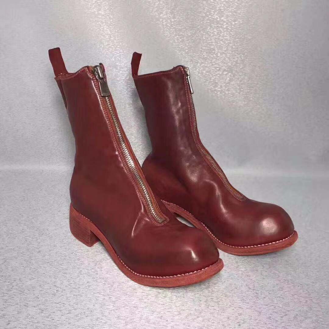 Guidi Zipped-up Boots In Brown