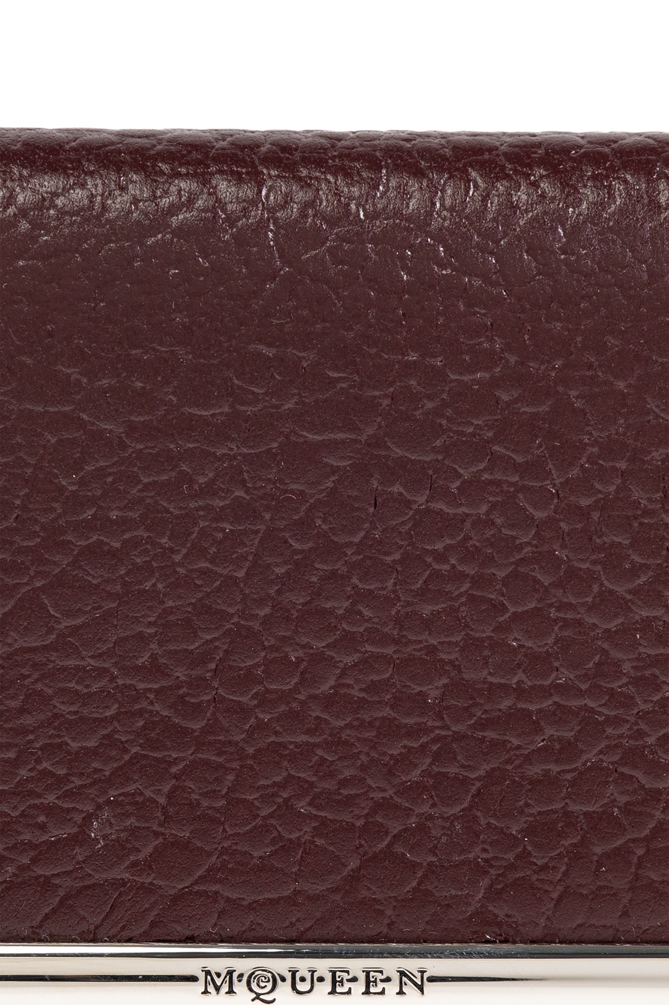 Alexander Mcqueen Leather Fold-over Wallet In Red