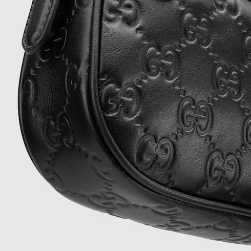 Gucci Gg Emblem Mini Shoulder Bag In Black