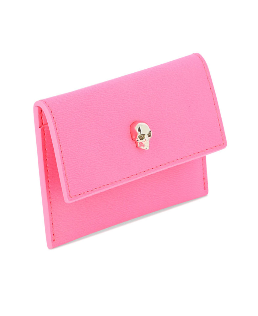 Alexander Mcqueen Alexander Mc Queen Skull Card Holder In Pink