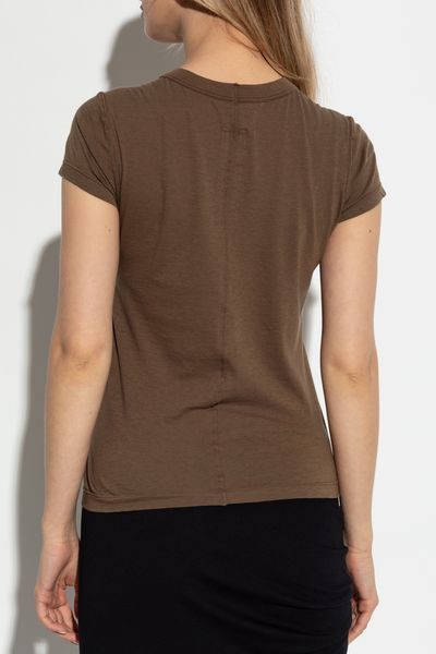 Rick Owens Level Cropped T-shirt In Green