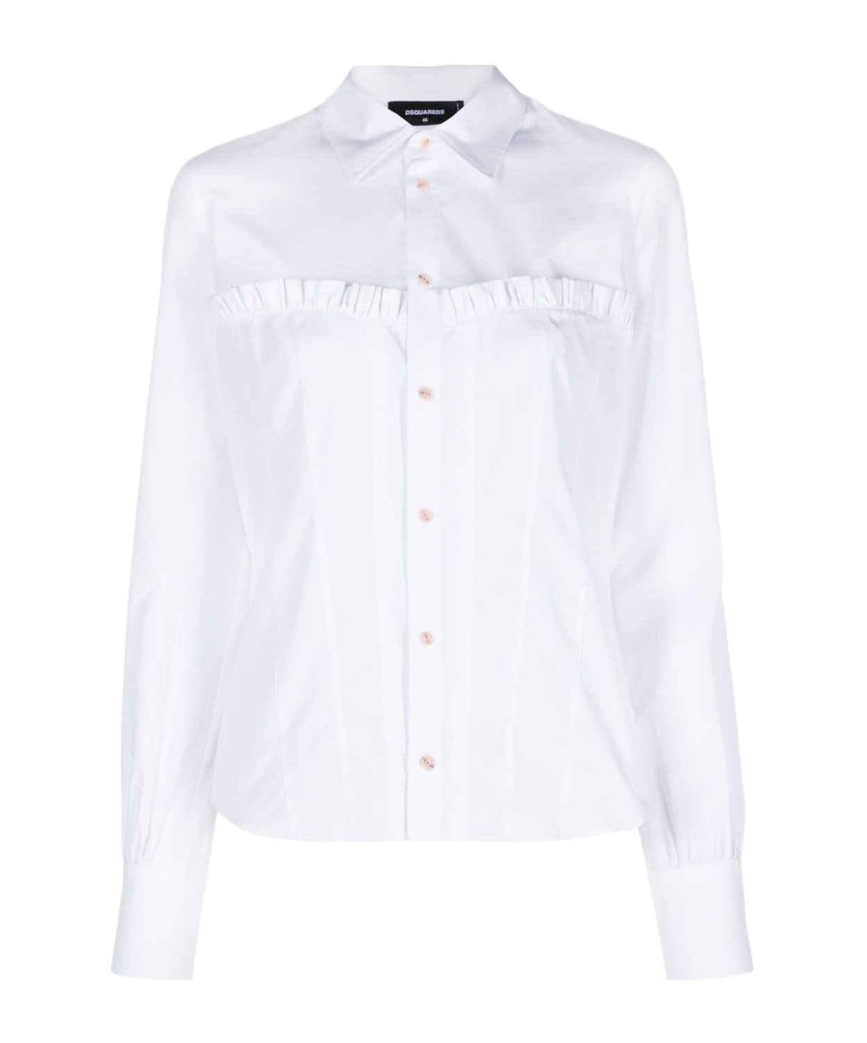 Dsquared2 Corset Hemd In White