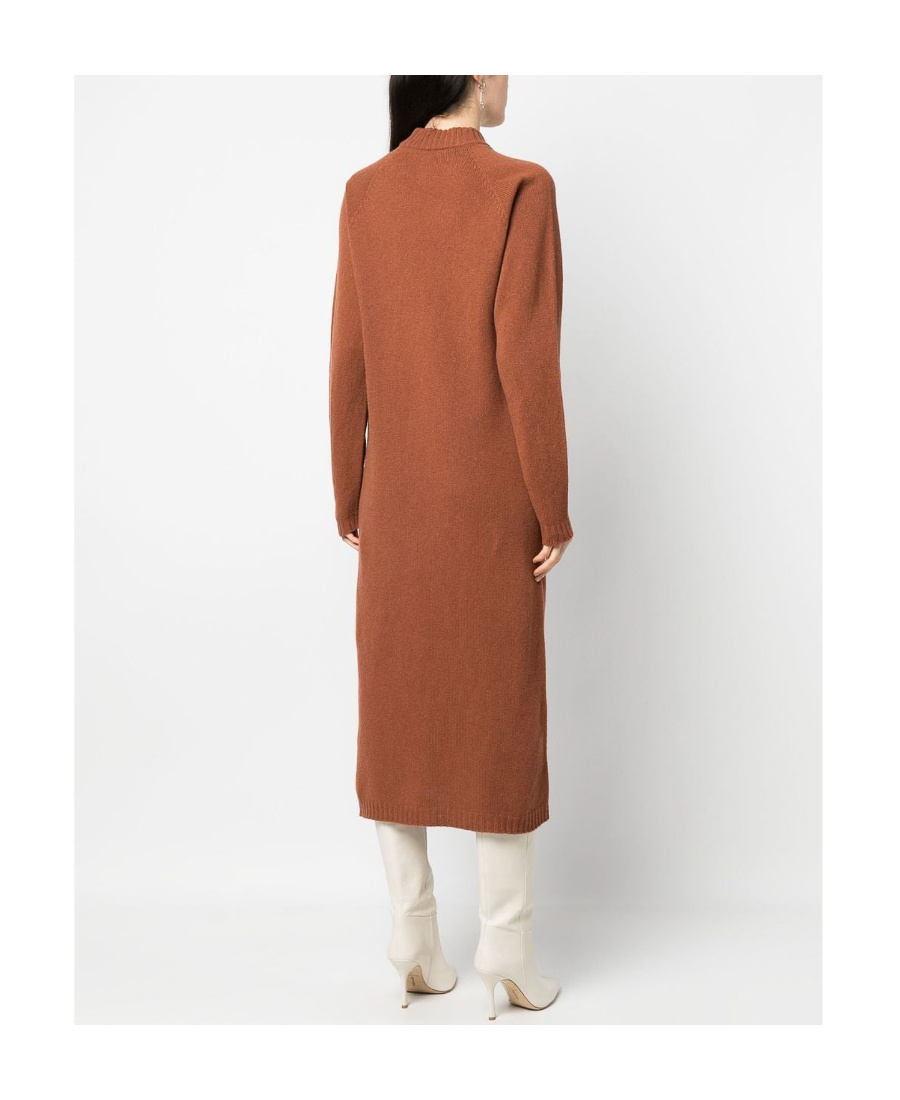 Alysi Long Knit Dress In Multicolour