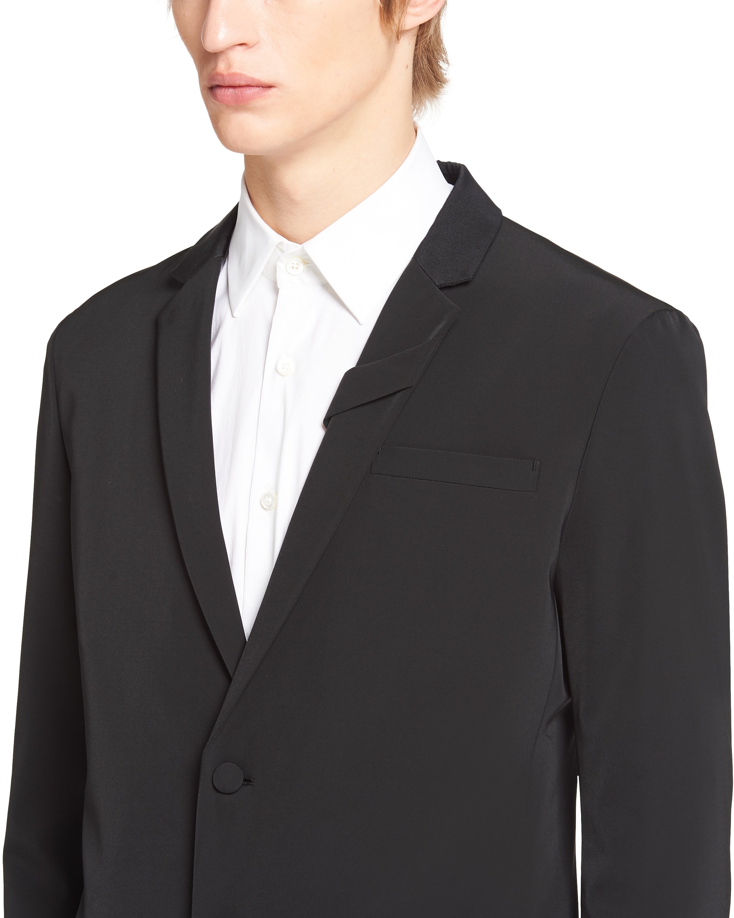 Prada Single-breasted Blazer In Black