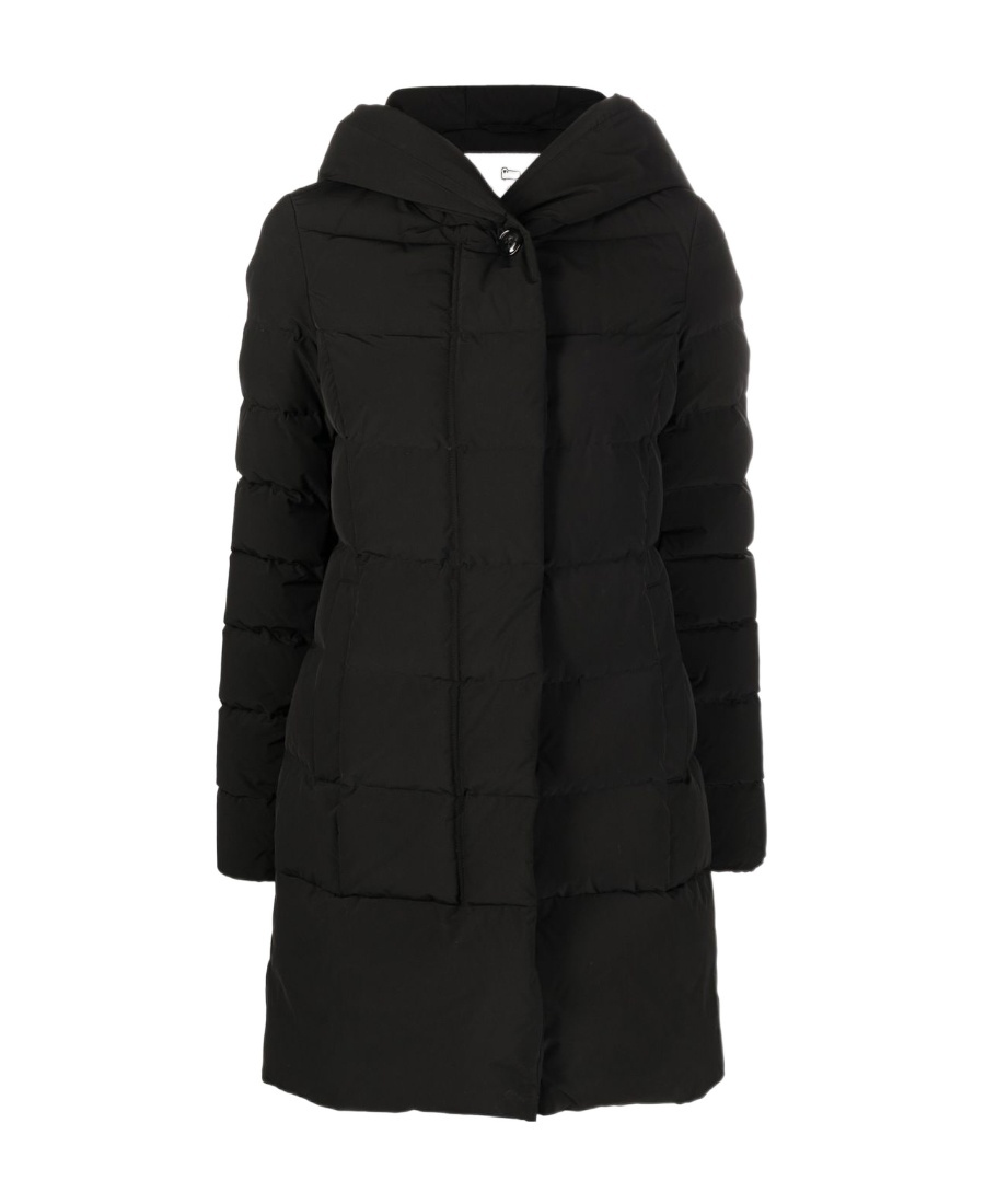 Woolrich Hooded Cotton-padded Suit In Black