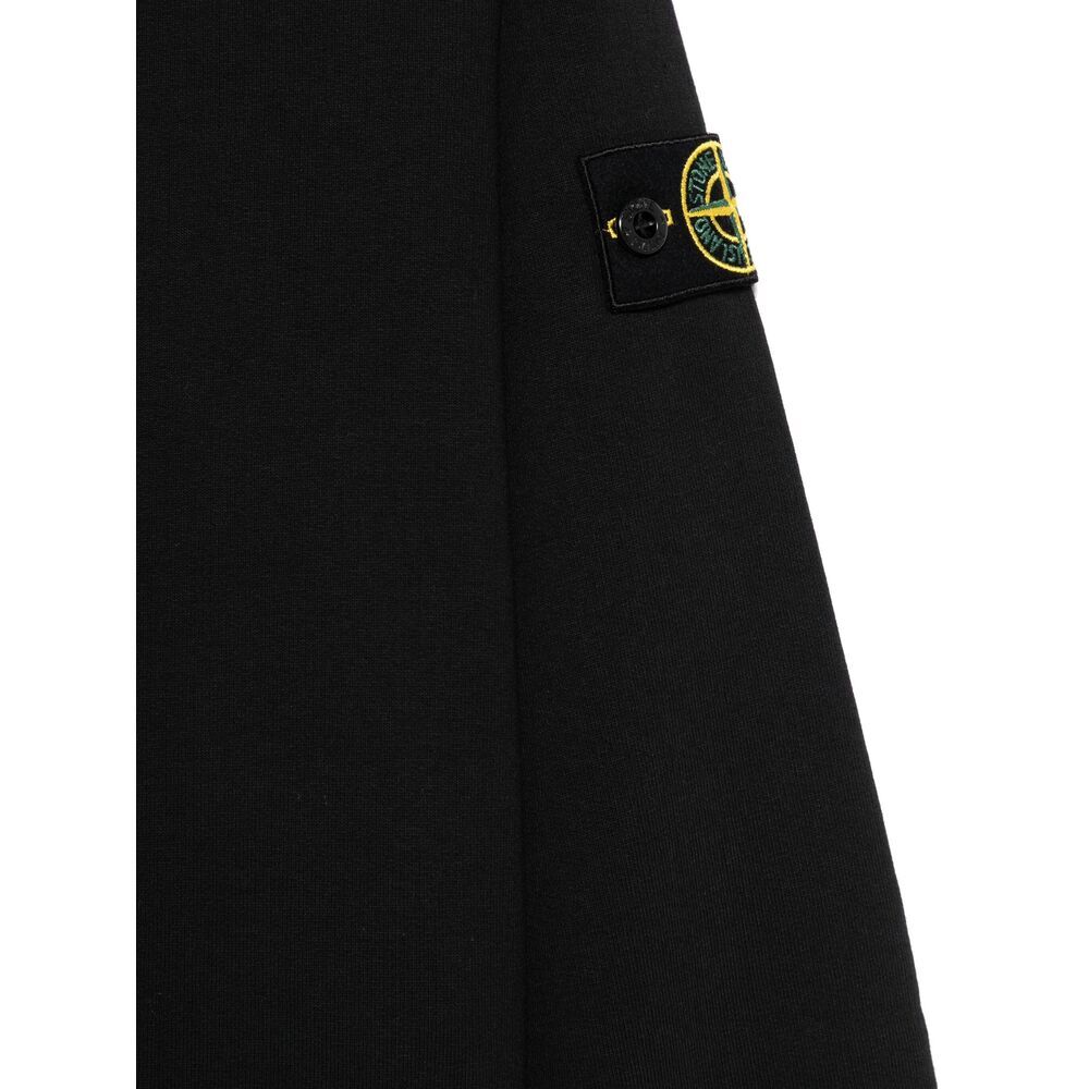 Stone Island Compass-badge Sweatshirt In Black