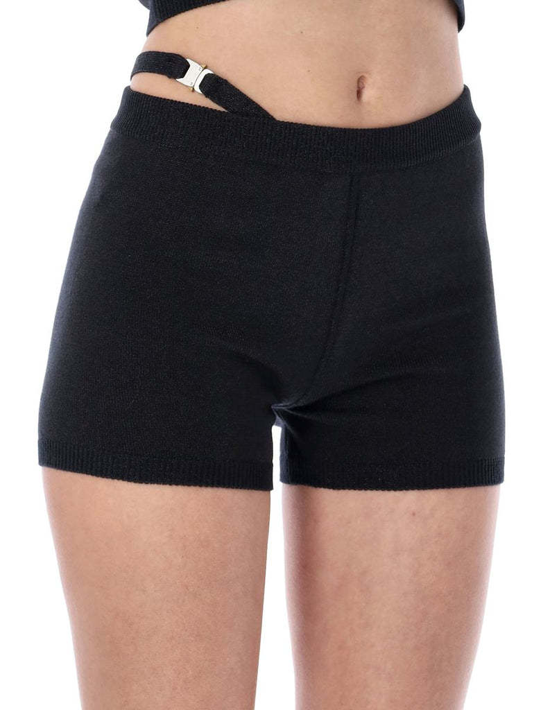 Alyx Hip-strap Knit Shorts In Black