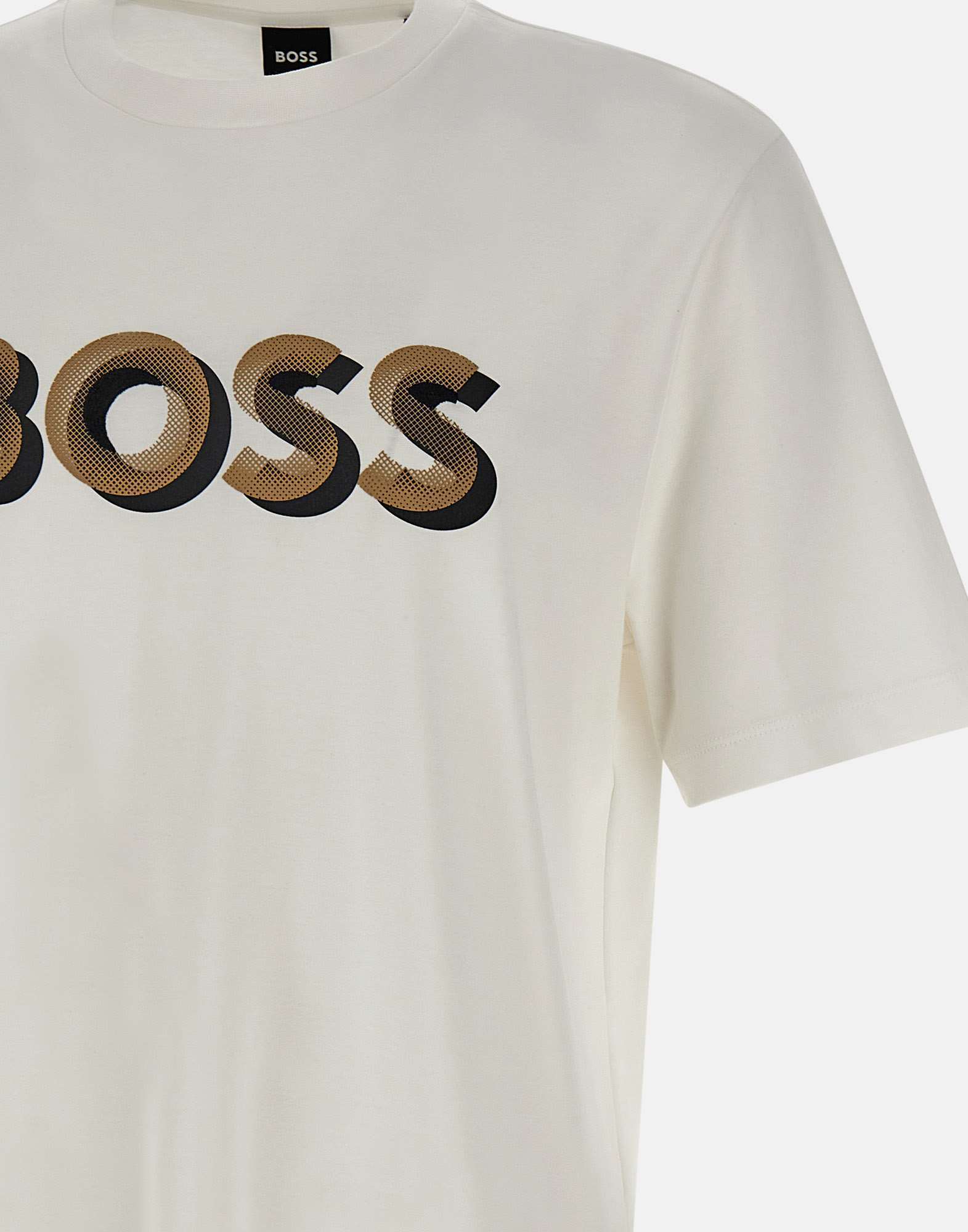 Hugo Boss Cotton Logo T-shirt For Everyday Wear In White