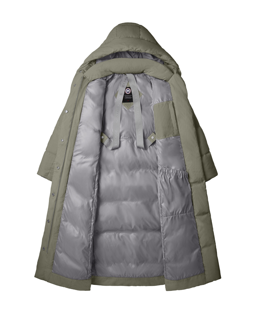 Canada Goose Marlow Belted Puffer Coat In Gray