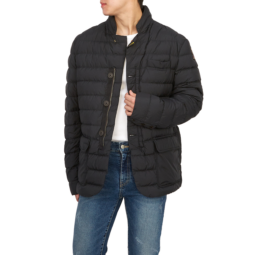 Parajumpers High-collar Long-sleeved Down Jacket In Black