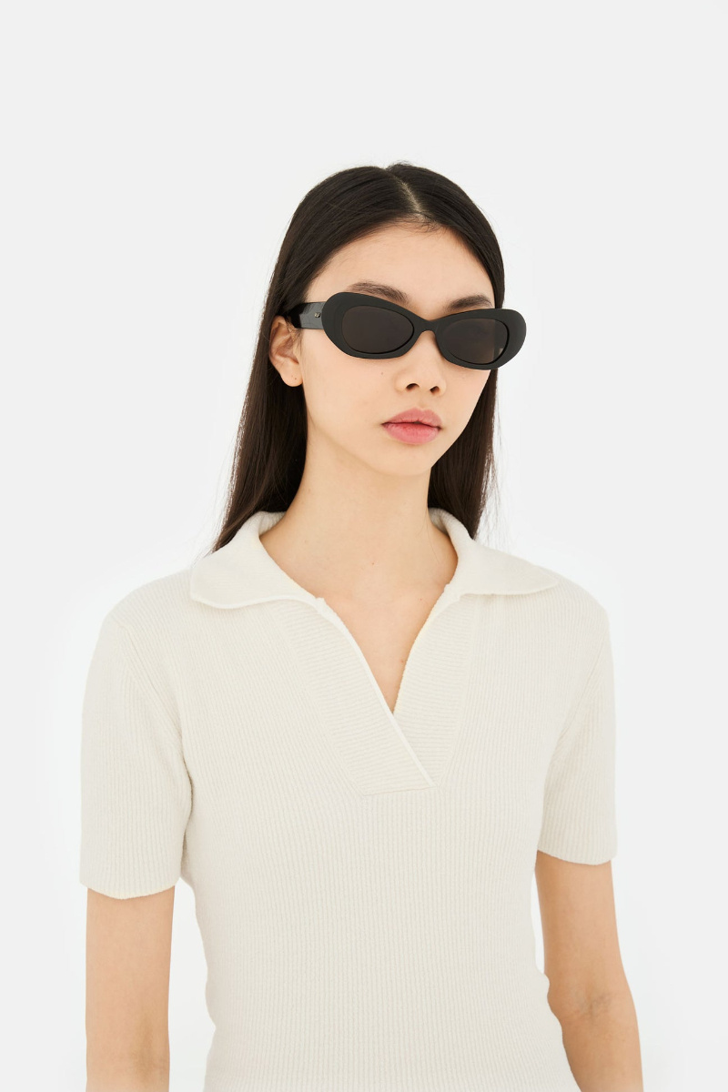 Retrosuperfuture Geometric Frame Sunglasses In Black