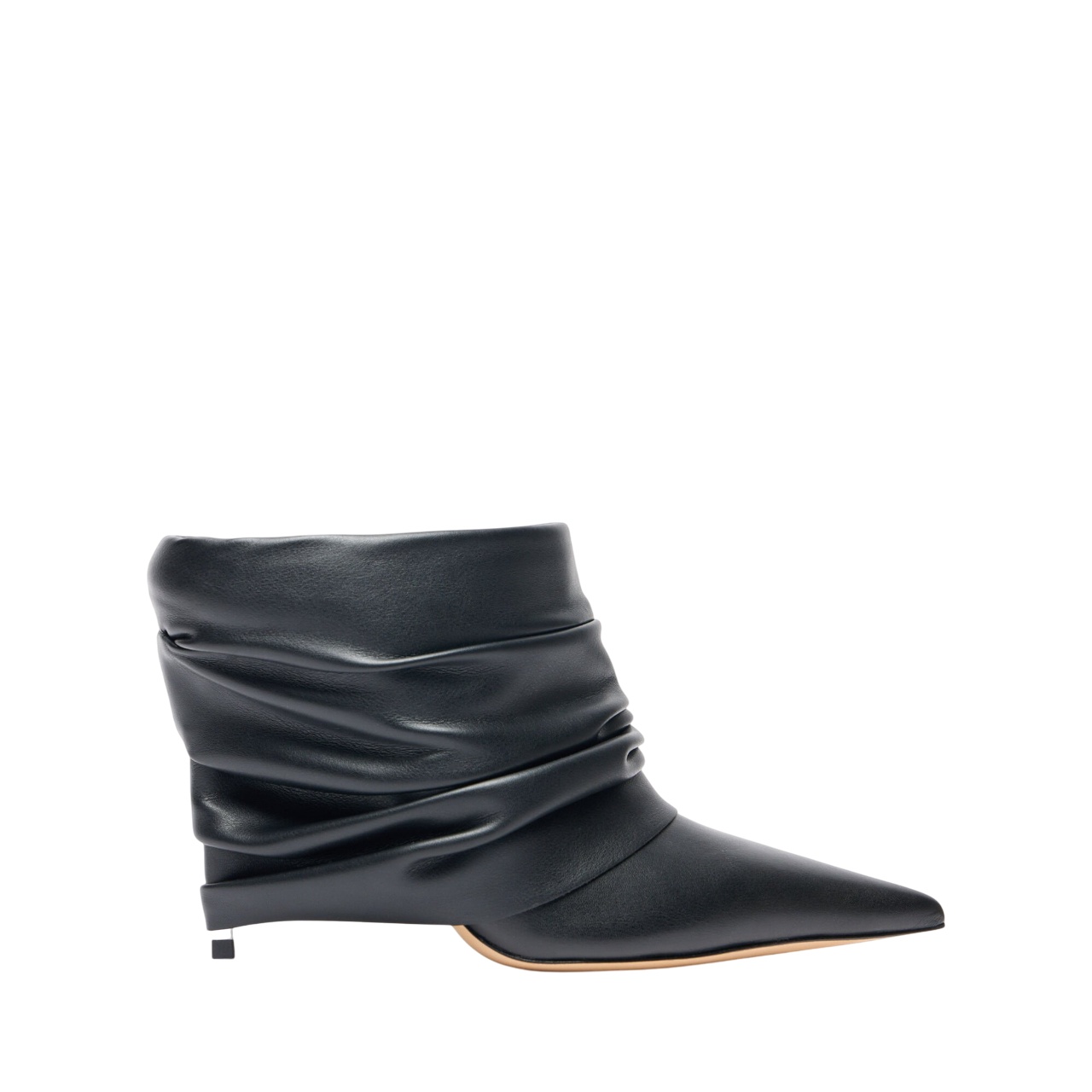 Casadei Pointed Short Boots In Black