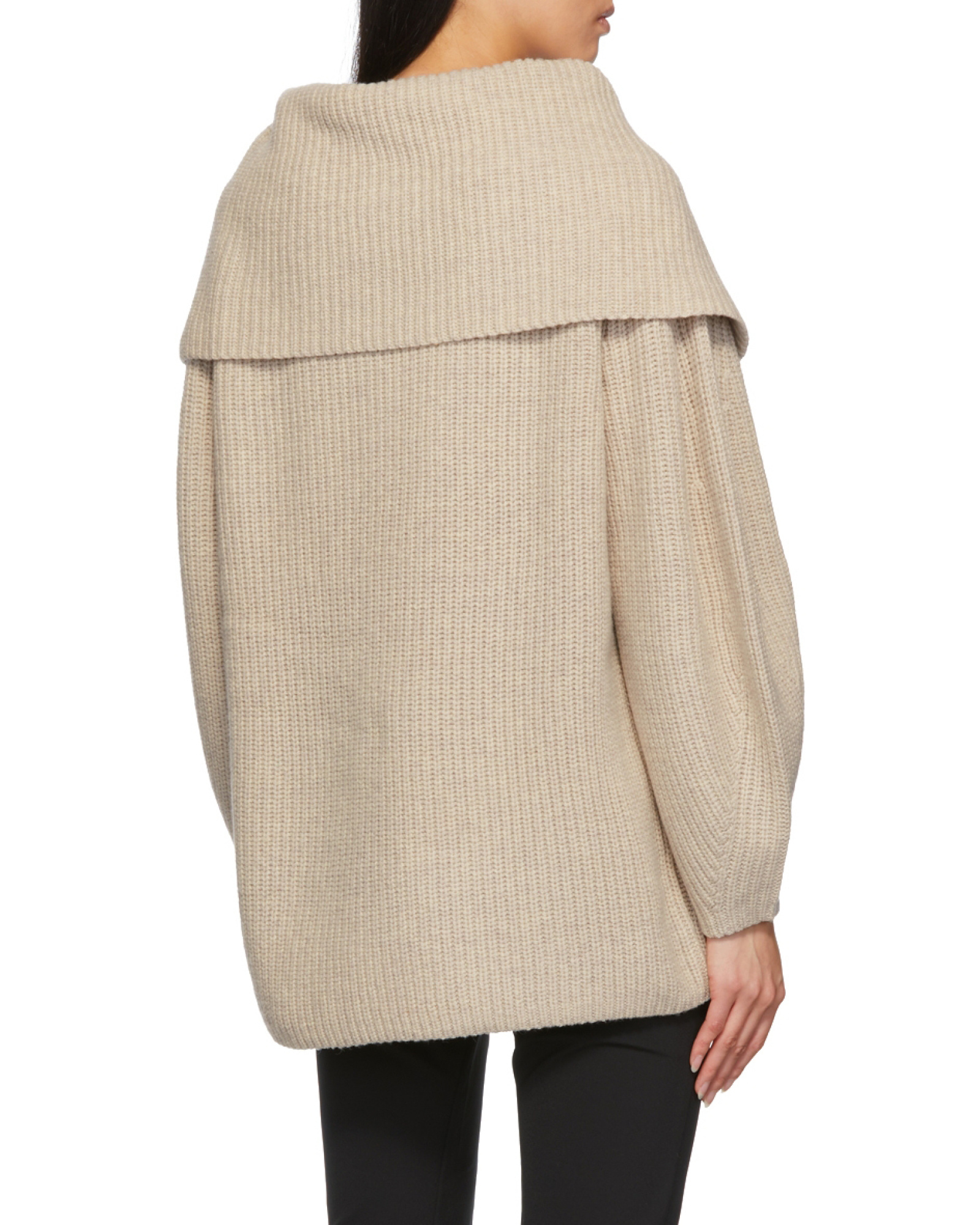 Shop By Malene Birger Fevila Sailor-collar Wool Jumper In Nude