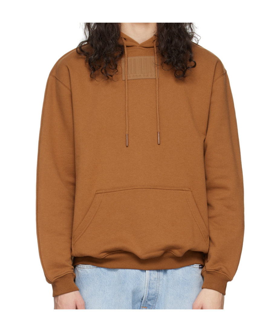 VTMNTS BIG RUBBER PATCH HOODED HOODIE 