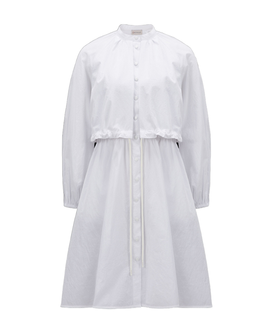 Moncler Shirt Dress In White