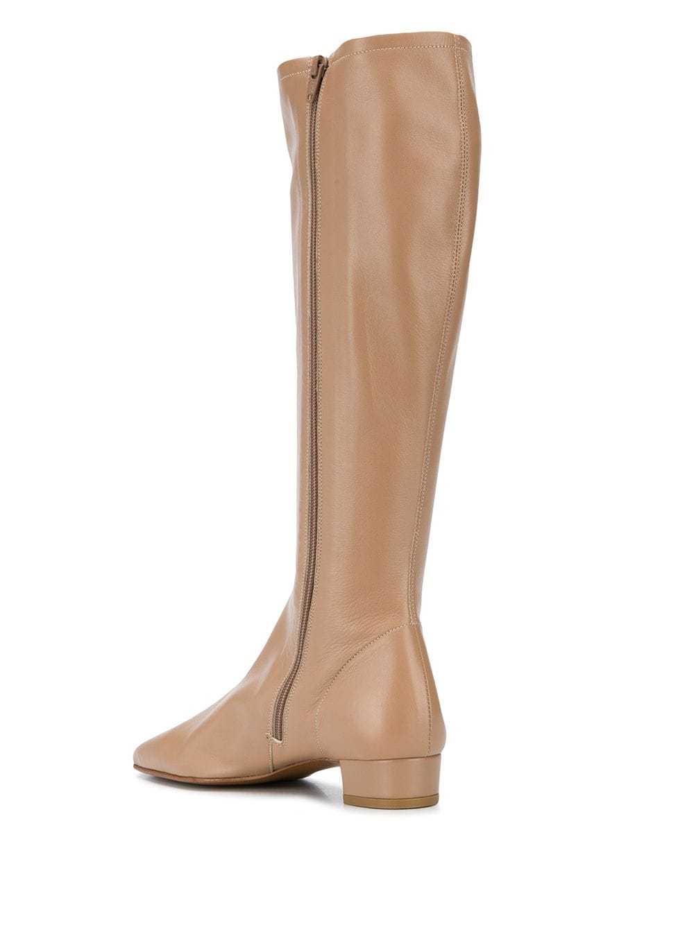 By Far Edie High Boots In Nude