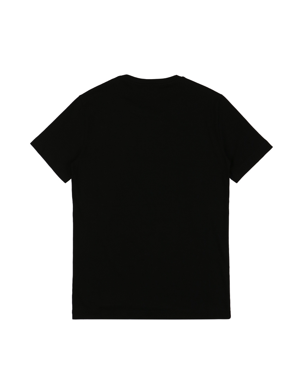 Ea7 Logo T-shirt With Round Neck In Black