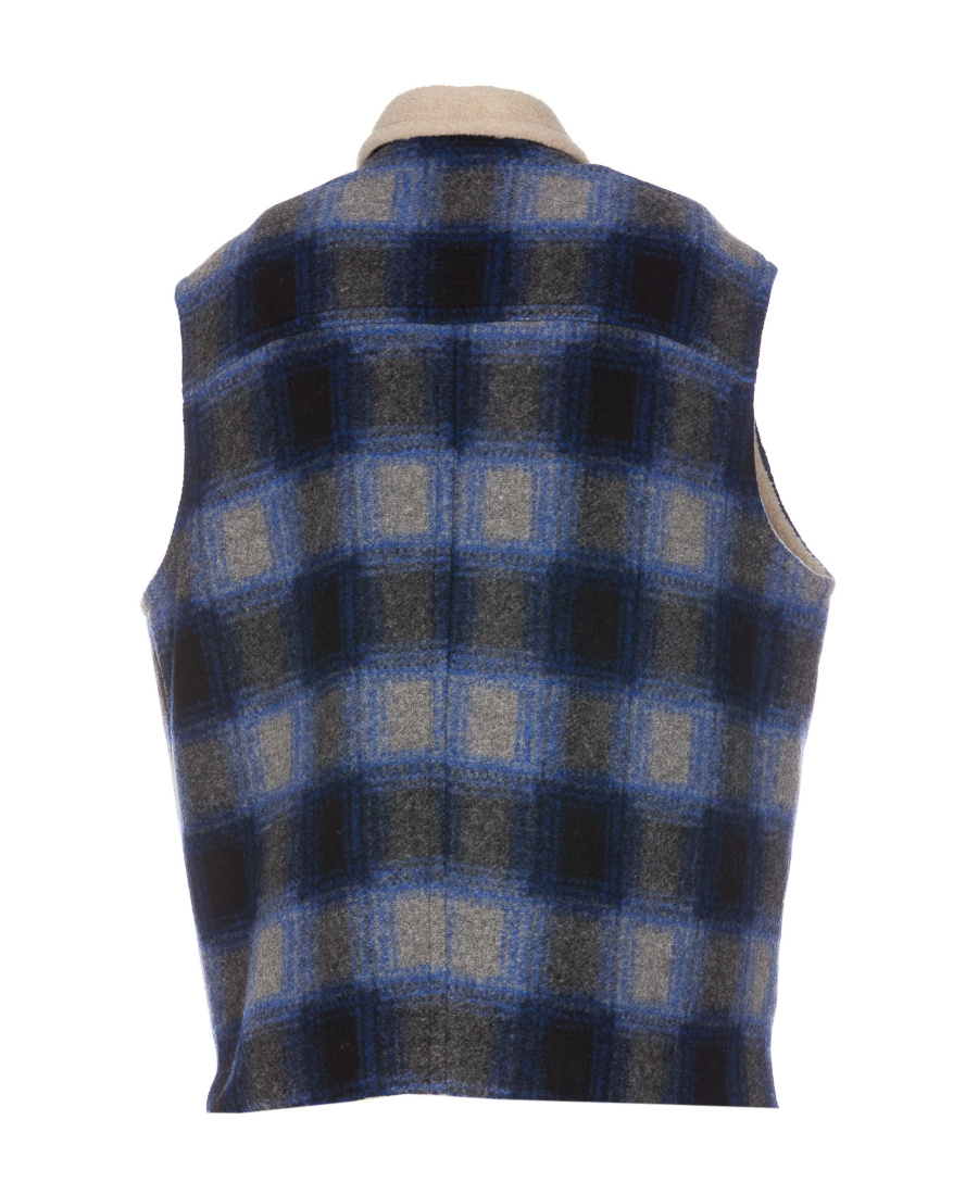 Isabel Marant Vest Sleeveless Zippered Check Motif In Black