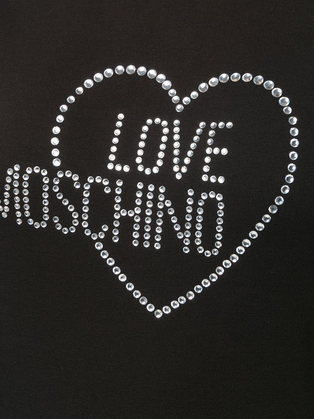Moschino Logo Detail Dress In Black