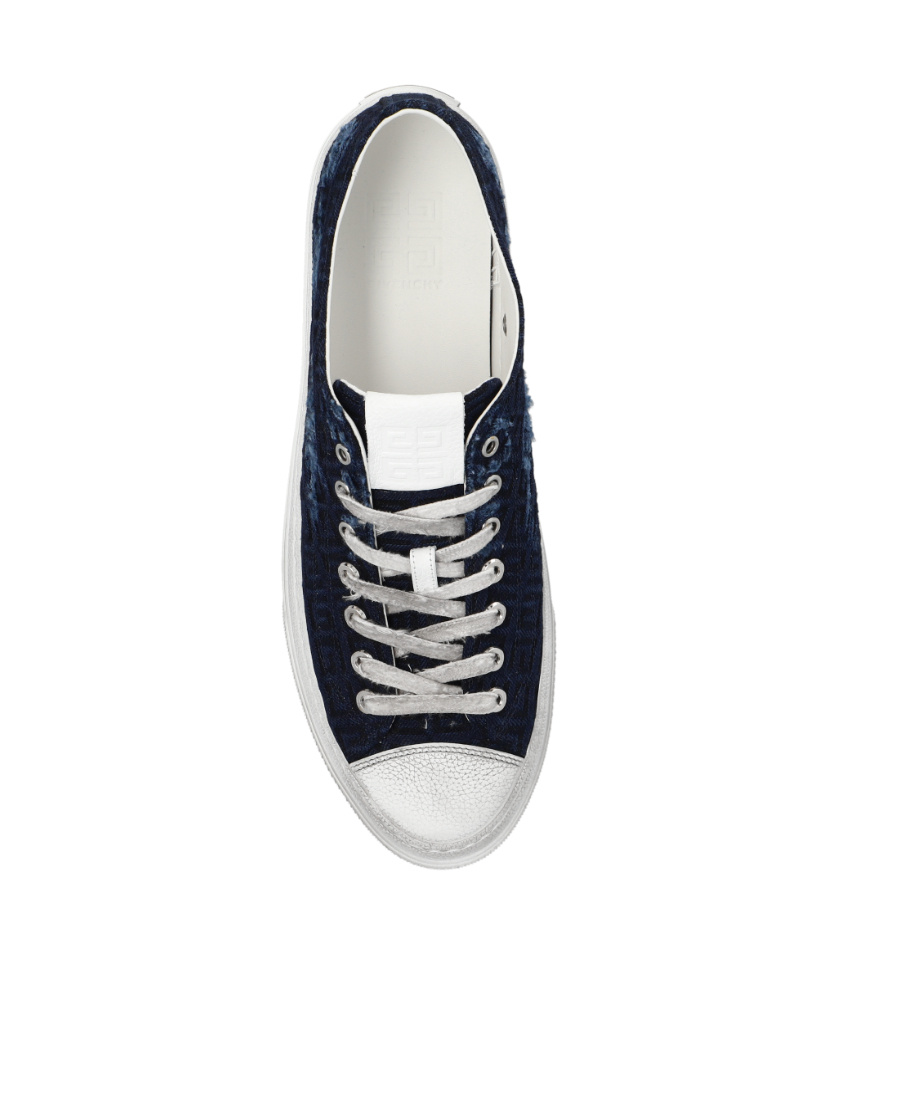 Givenchy Lace Up Sneakers In Blue