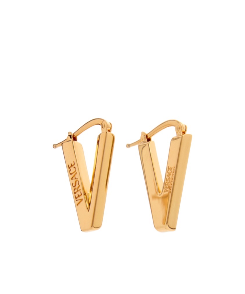 Versace Letter Detail Earrings