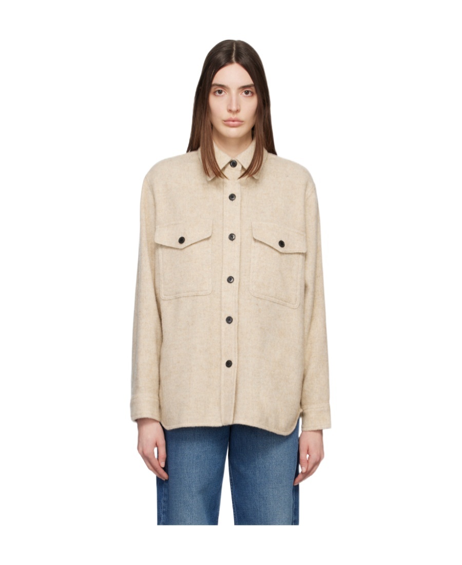 ISABEL MARANT ÉTOILE BUTTON-UP FLANNEL SHIRT JACKET