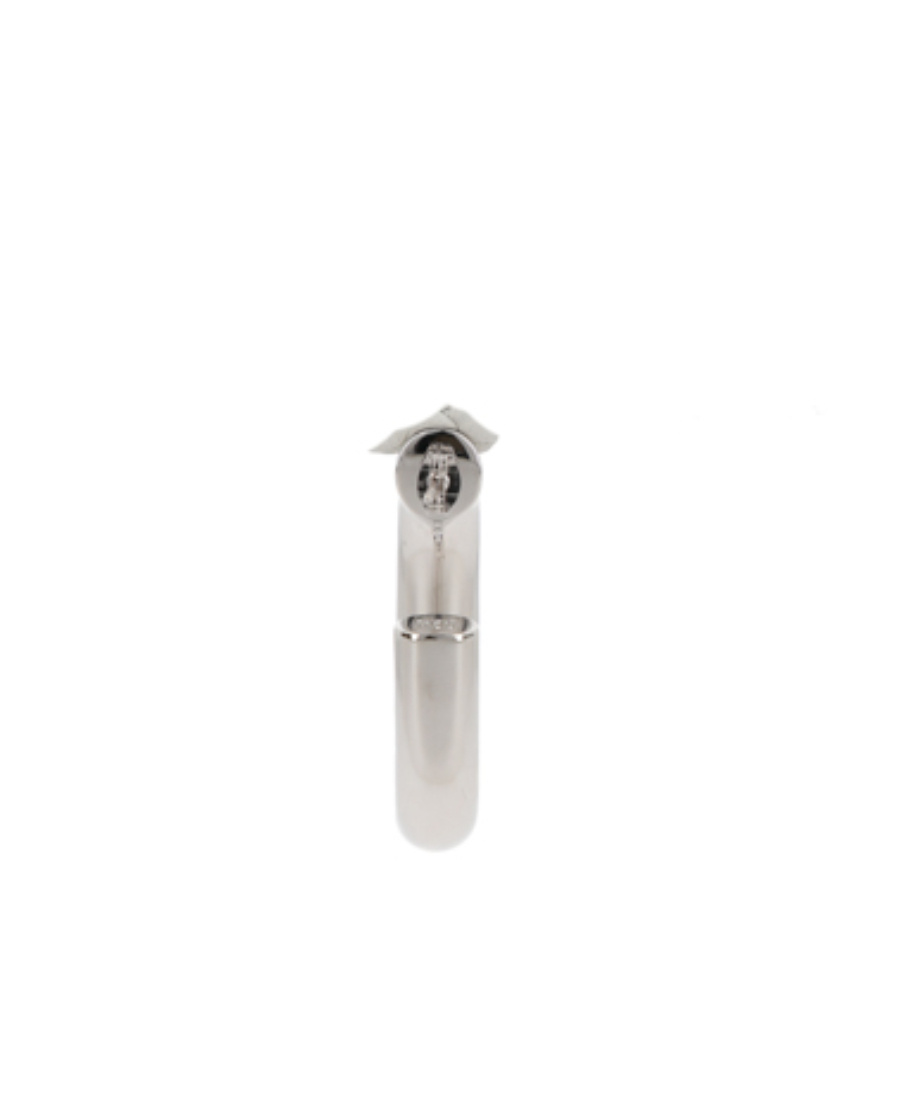 Rabanne Xl Link Hoop Earrings In Gray