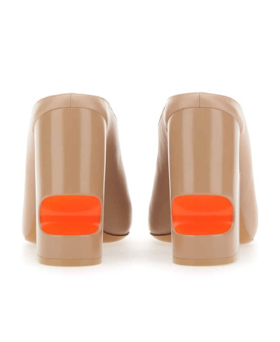 Off-white Meteor Heeled Mules In Nude