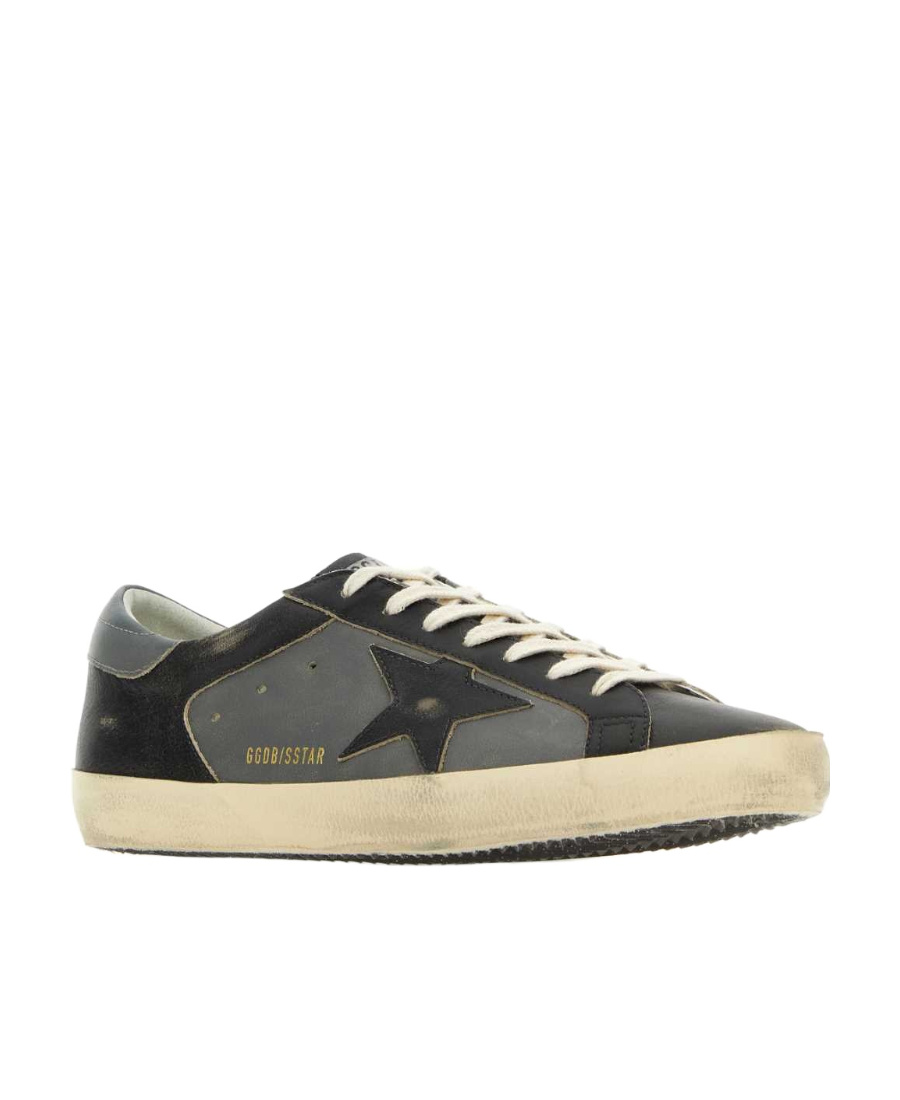Golden Goose Super-star Low-top Sneakers In Black