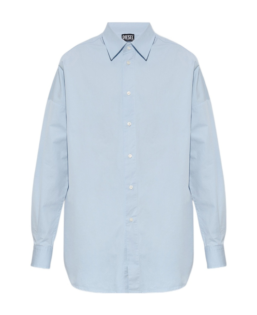 Diesel Logo-embroidered Shirt In White