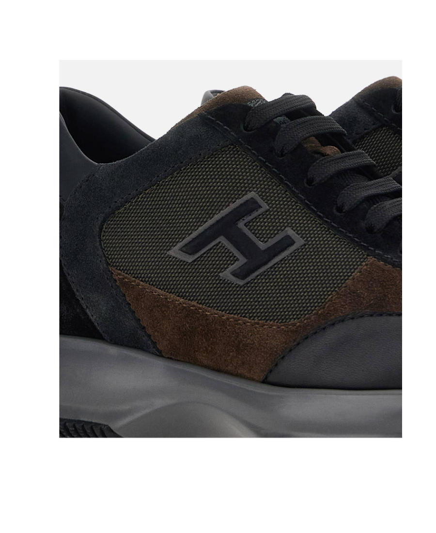 Hogan Men's Interactive H Sneakers In Black
