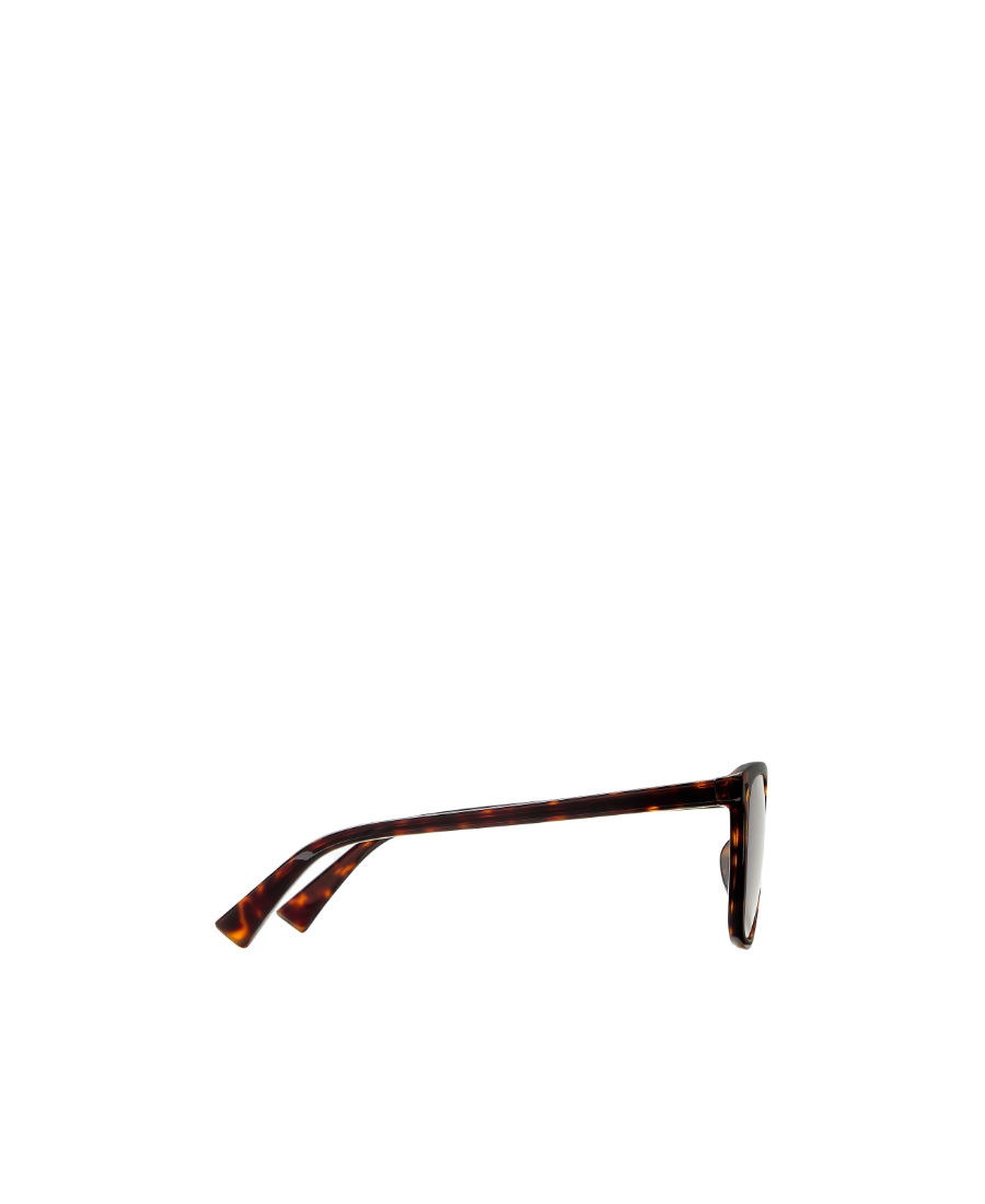 Bottega Veneta Square Logo Sunglasses In Brown