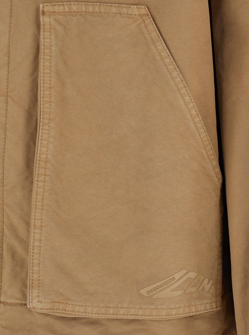Dsquared2 'icon New Generation' Beige Jacket With Icon Logo On The Front In Brown