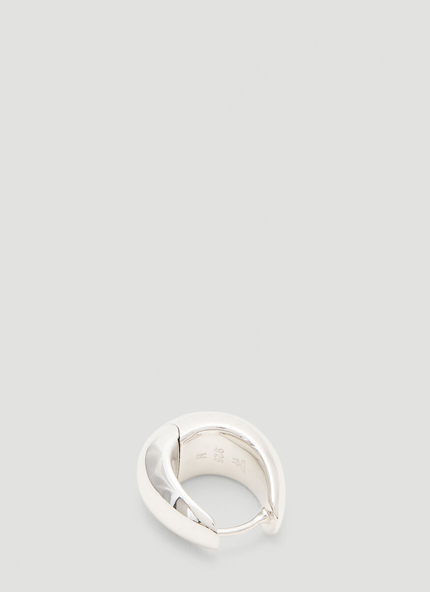 Tom Wood Logo Earring In White