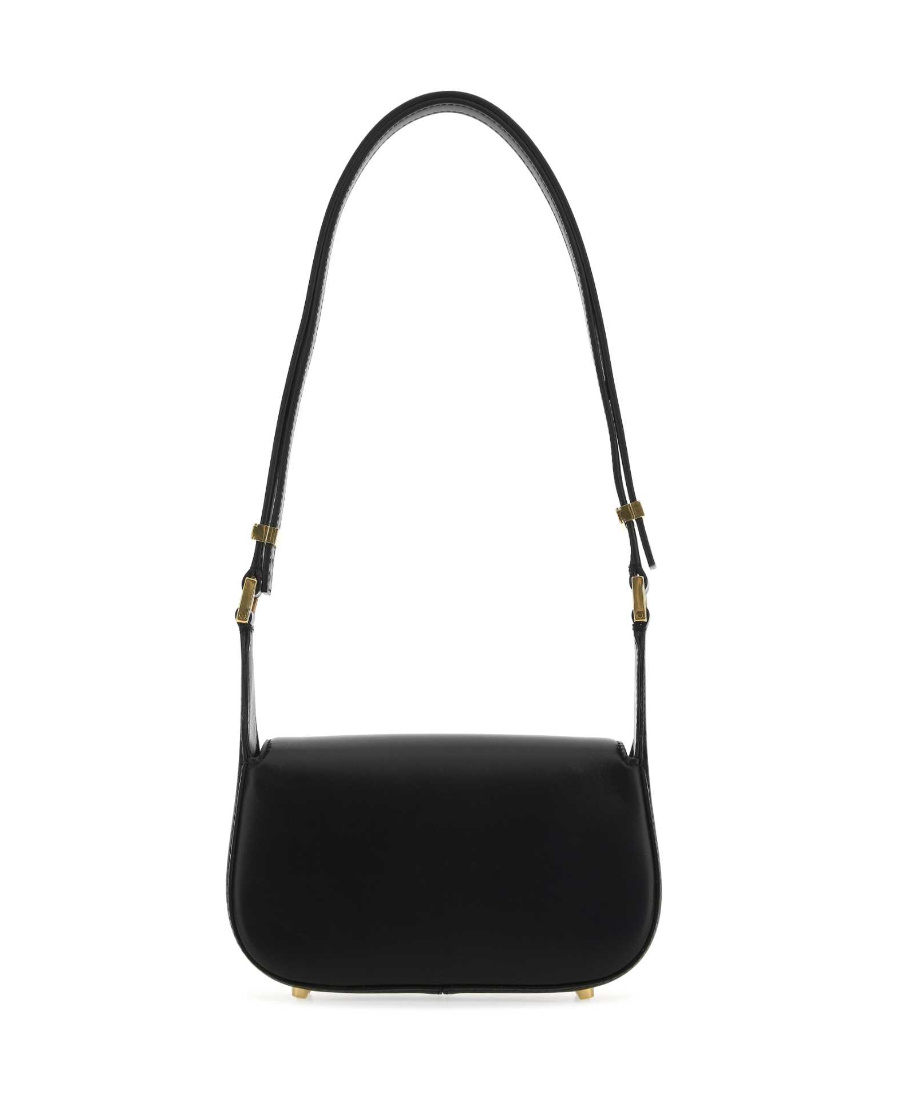 Valentino Garavani Vlogo Chain Small Leather Shoulder Bag In Black