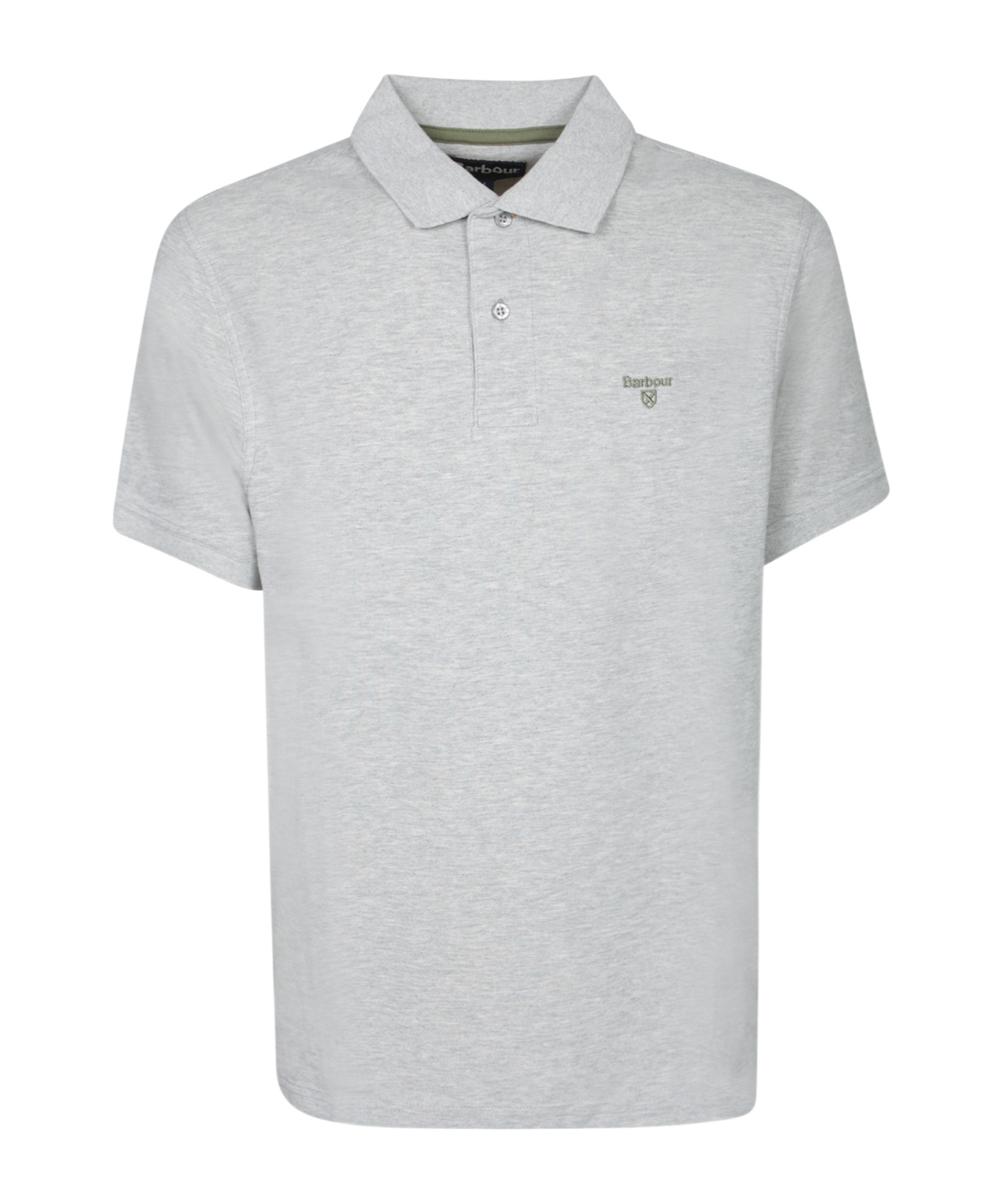 Barbour Hingham Zip Polo Lead Blue