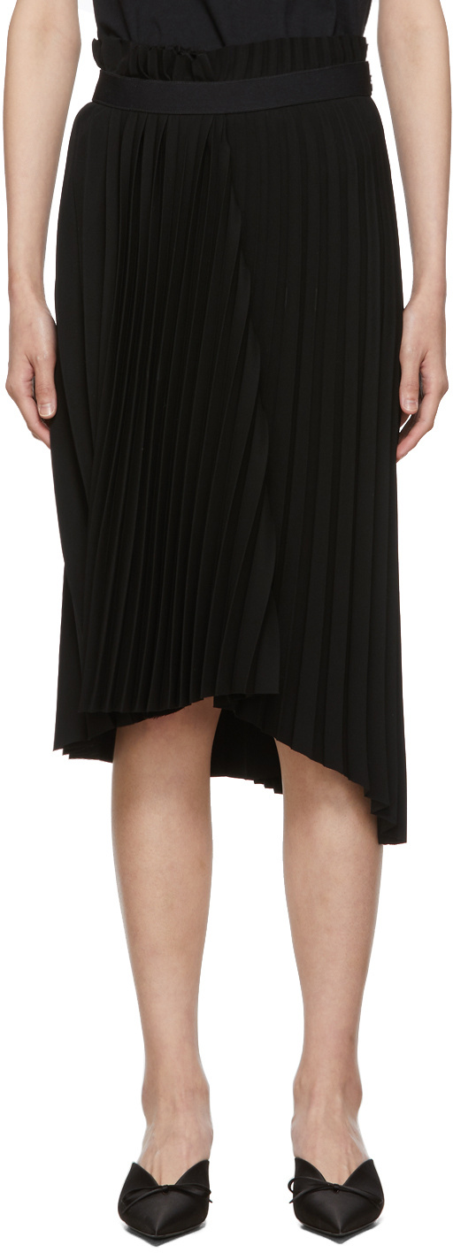 Balenciaga Gonna Fancy Pleated Skirt Da Donna In Nero In Black