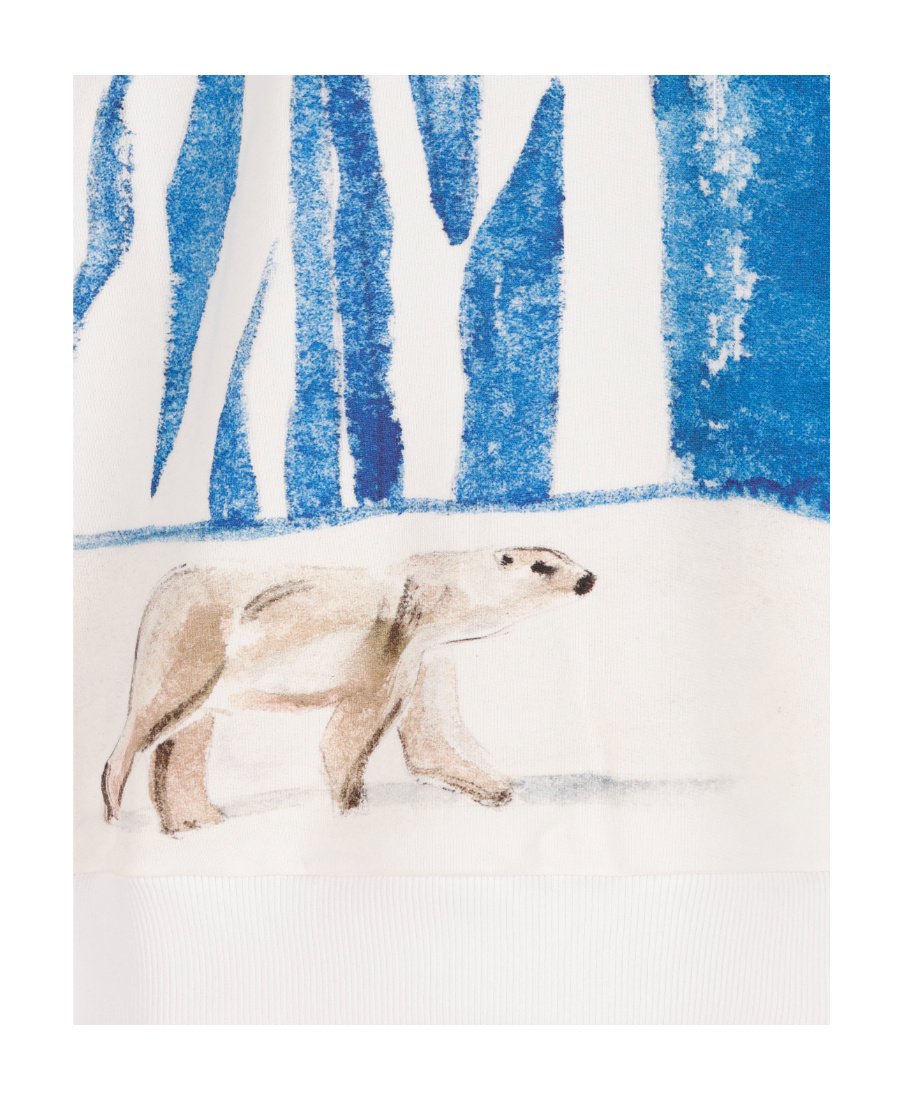 Chloé Graphic-print Crew-neck Sweatshirt In Blue